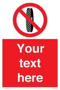 Custom Do Not Change Grinding Wheel Sign